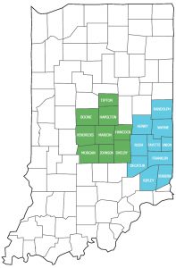 Counties in Indiana Served by Noble