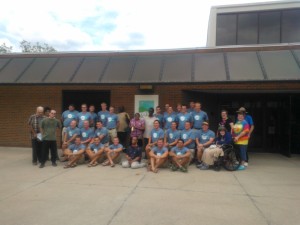 Group of riders from 2014 Push America event