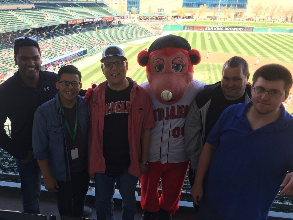 Cheering on the Indianapolis Indians