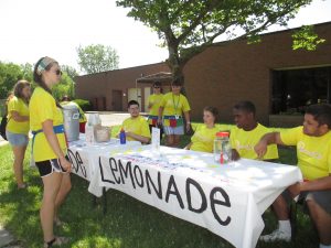 Career Exploration Campers hosted a lemonade stand this year