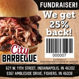 25% of proceeds from your meal at City Barbeque will help Noble