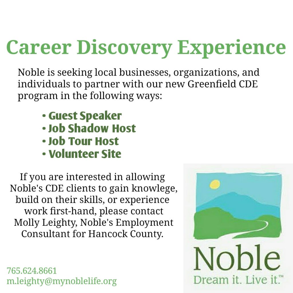 Noble to Launch Career Discovery Experience in Greenfield