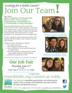 Looking for a Noble Career? Come to Our Job Fair on Thursday