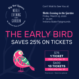 Early Bird Tickets for Noble Evening in the Garden