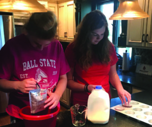 Taylor loves cooking and baking with her sister