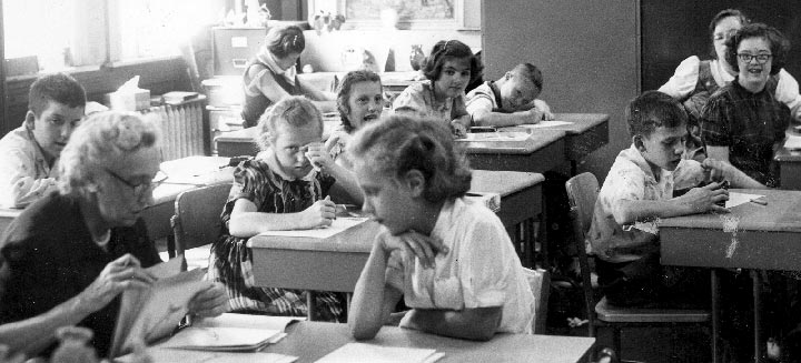 An early Noble classroom