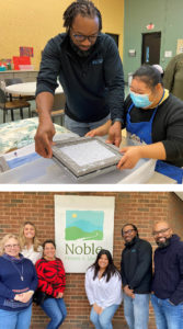 Team members from Onebridge spent MLK Day volunteering with Noble