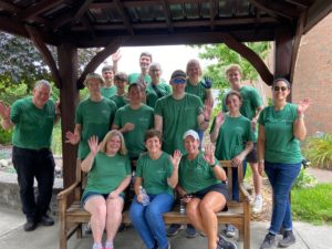 Our volunteers were with us as part of United Way's Go All In Day