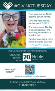 Kids like Piper are counting on you this Giving Tuesday!